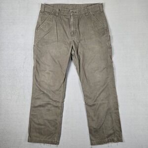 Carhartt Mens Relaxed Fit‎ Carpenter Utility Work Pants Mens 38x30 Brown